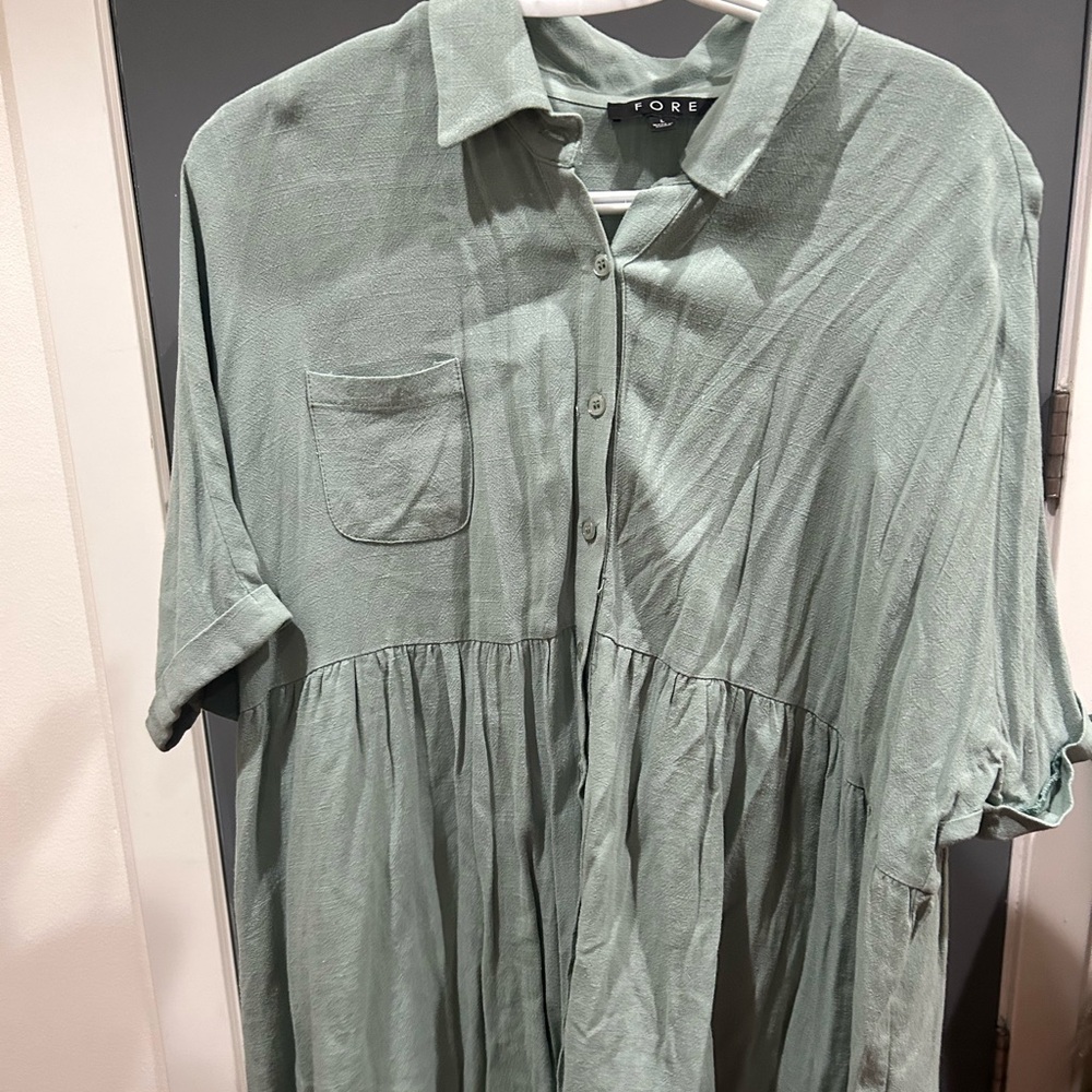 Fore Teal T-Shirt Dress